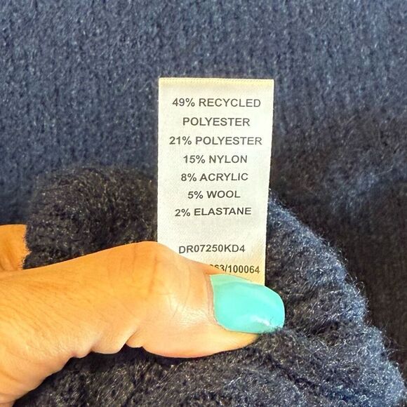 NWT Meshki Wool Blend Drop Shoulder Scoop Neck Sweater Mini Dress Women’s Medium - Picture 7 of 12